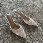 Slingback | Tacones bordados