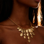 Gold Shell | Collar boho multicapa