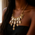 Gold Shell | Collar boho multicapa