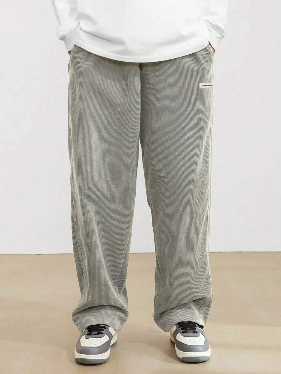 Sand | Pantalón wide leg de pana beige