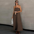 Strapless Flow | Vestido de caída fluida