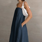 Strapless Flow | Vestido de caída fluida