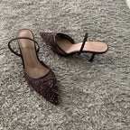 Slingback | Tacones bordados