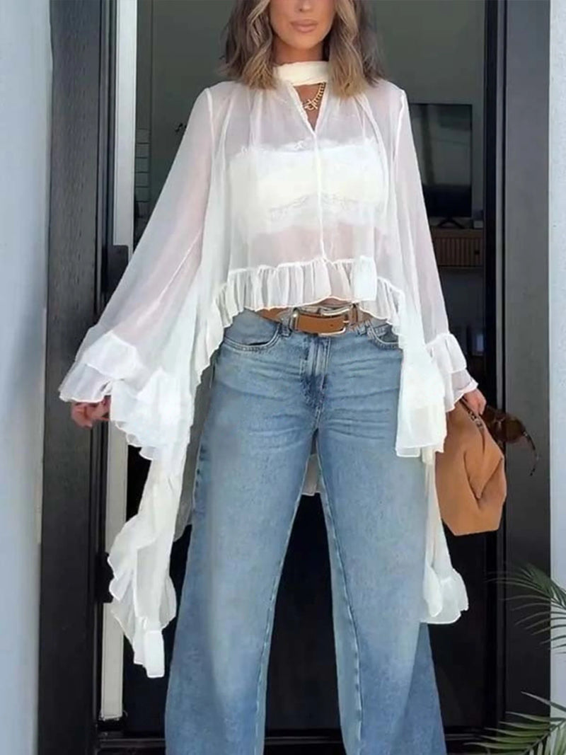 Élan | Oversized Chiffon Shirt