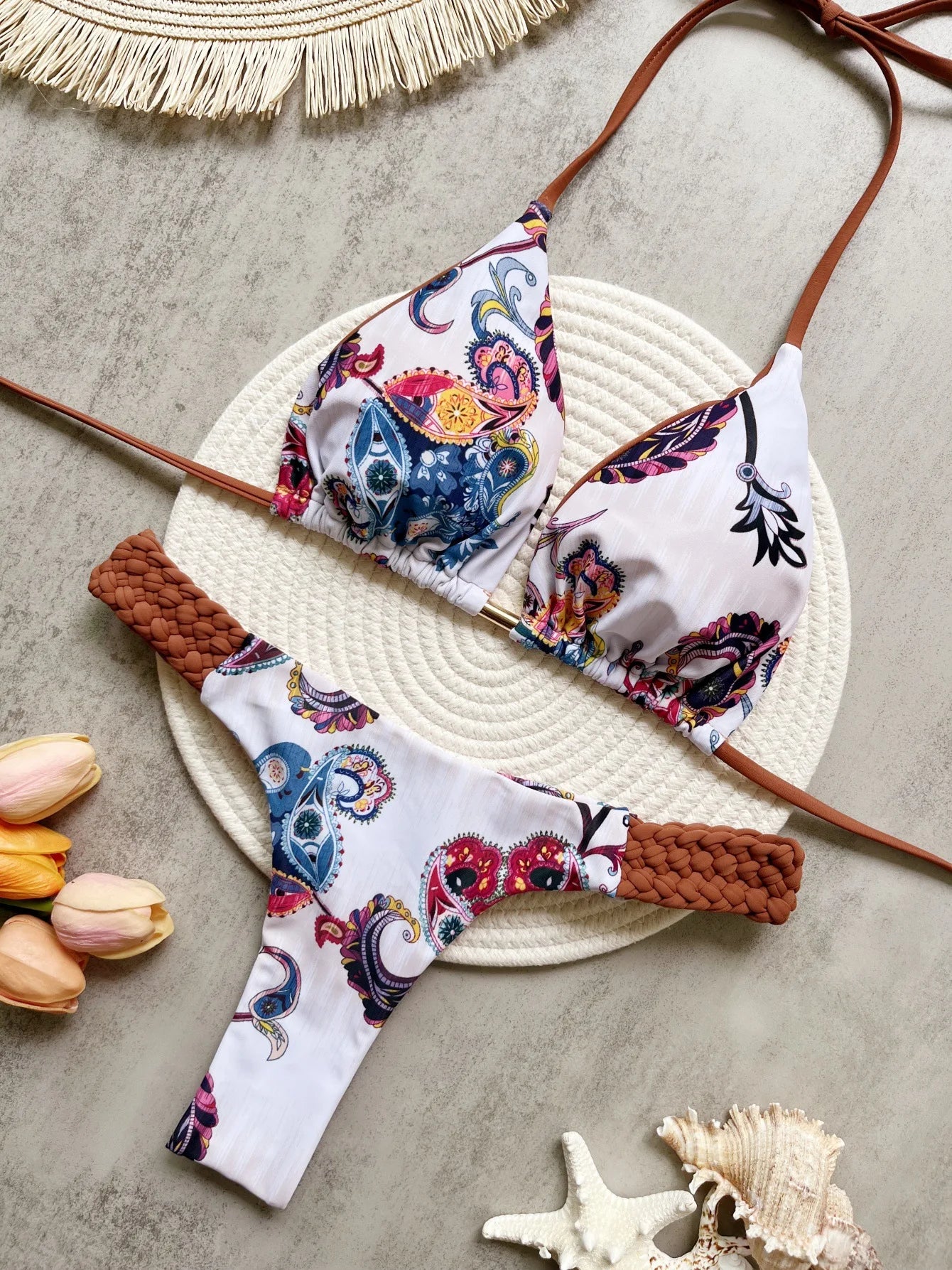 Gala | Orange Printed Bikini