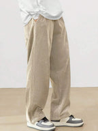 Sand | Pantalón wide leg de pana beige