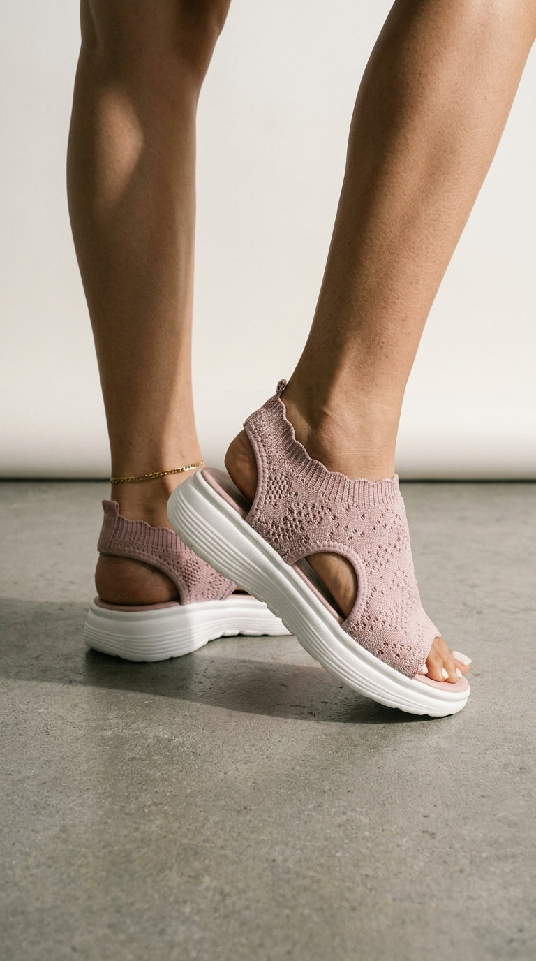 Lara | Knit Platform Sandals