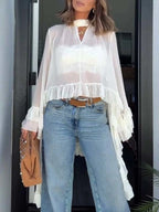 Élan | Camisa oversize de gasa