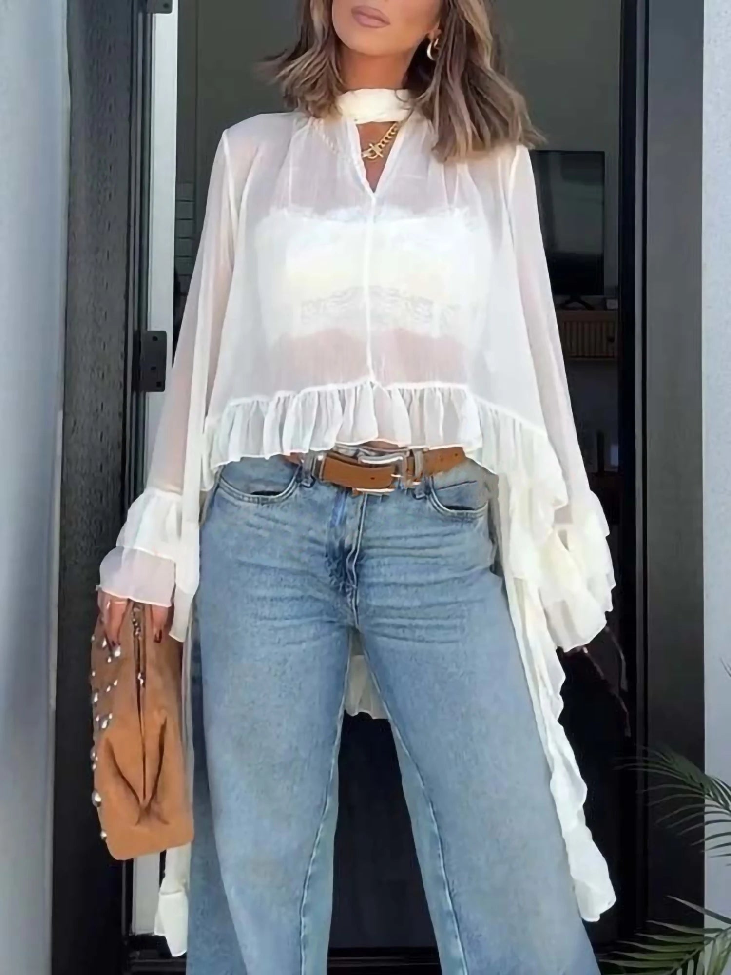 Élan | Camisa oversize de gasa
