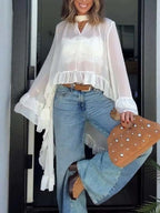 Élan | Camisa oversize de gasa