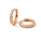 Gold Crystal | Aretes hoop mini