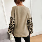 Leopard Print | Suéter knit manga