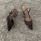 Slingback | Tacones bordados