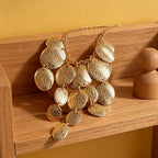 Gold Shell | Collar boho multicapa