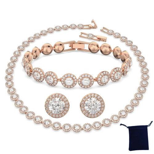 Luxury Pearl | Set joyería gold & crystal
