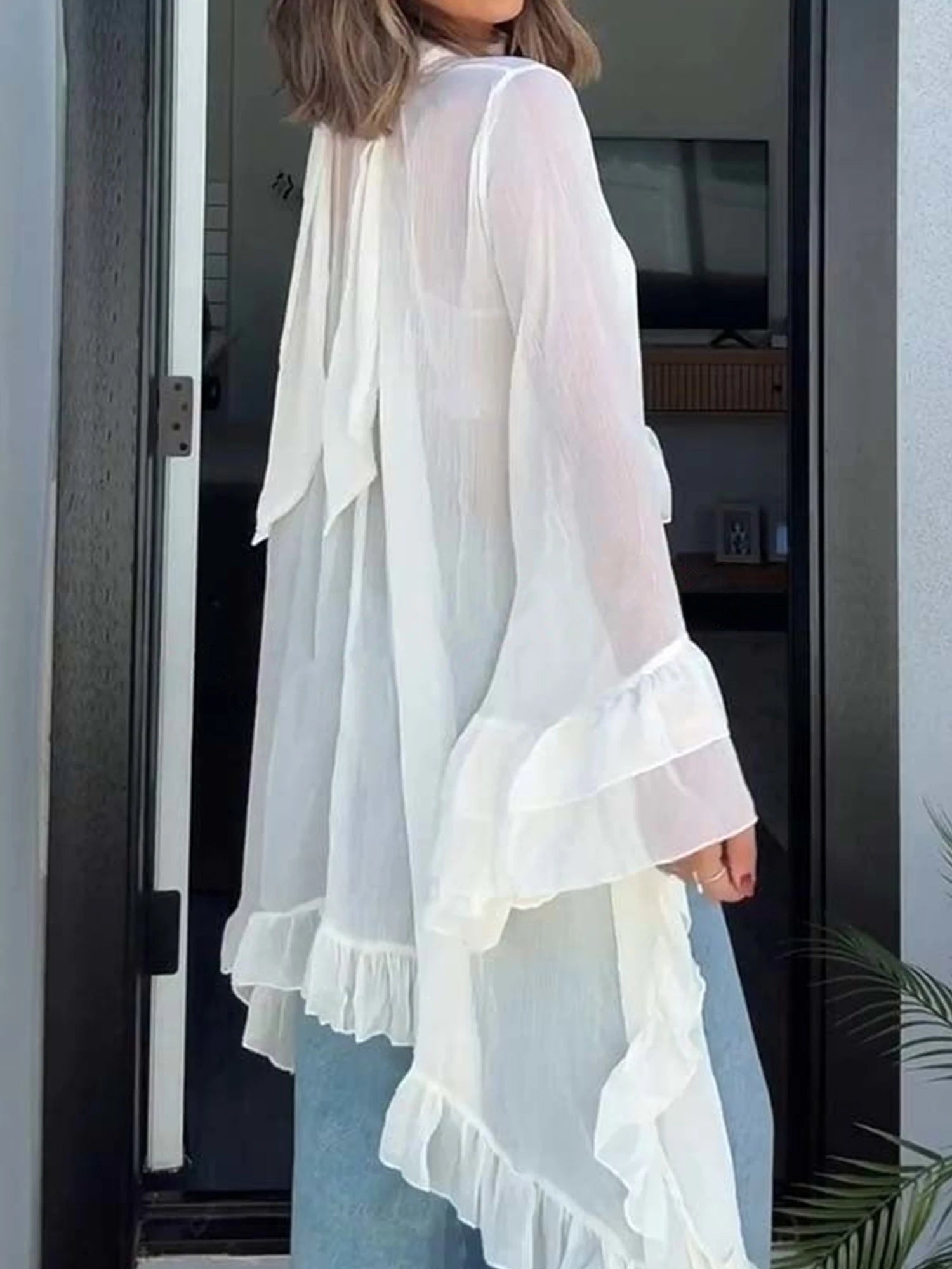 Élan | Camisa oversize de gasa