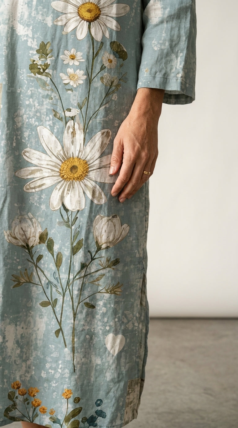 Iris | Floral Print Casual Dress