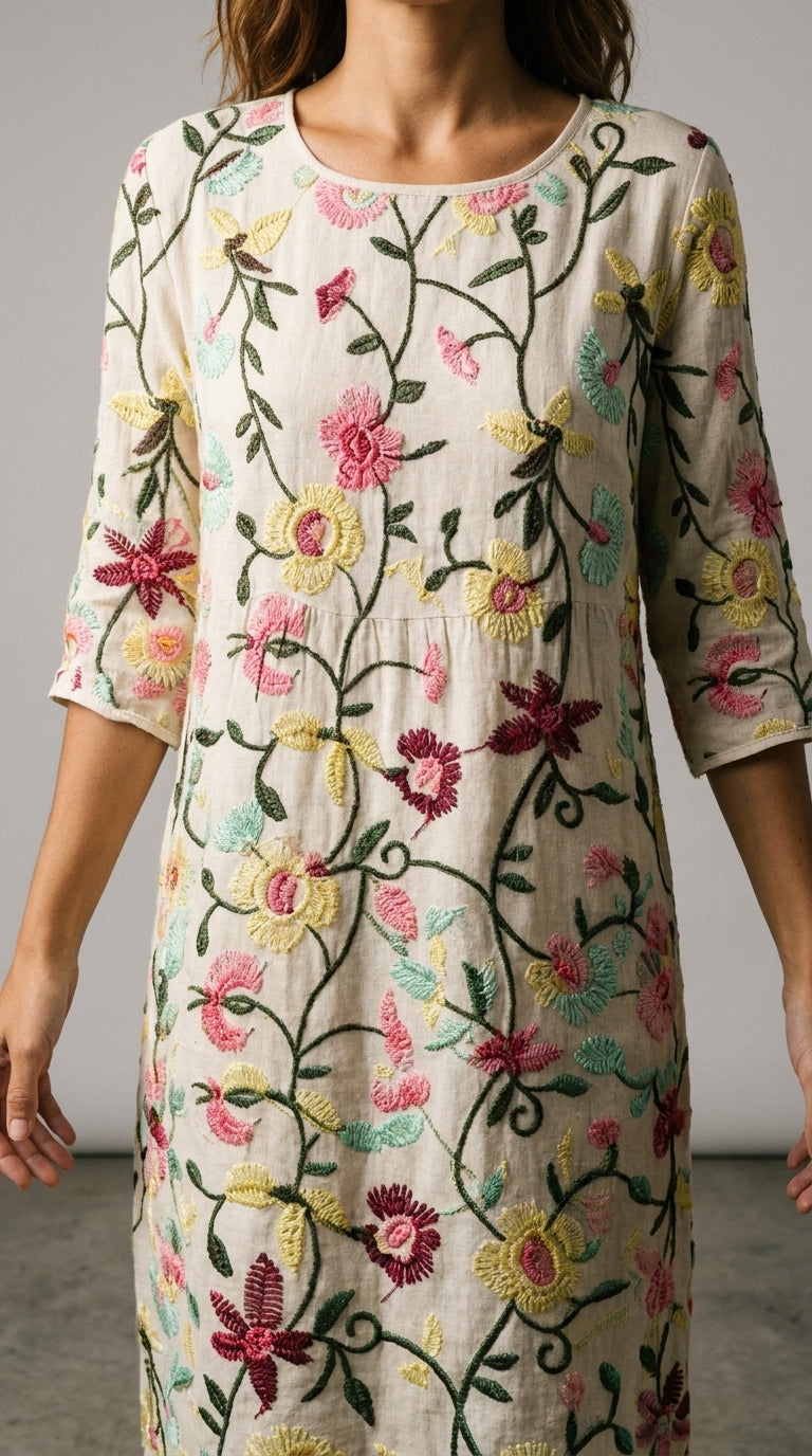 Selene | Floral Print Casual Dress