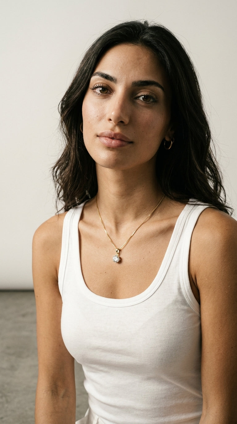 Crystal | Collier Diamant Or