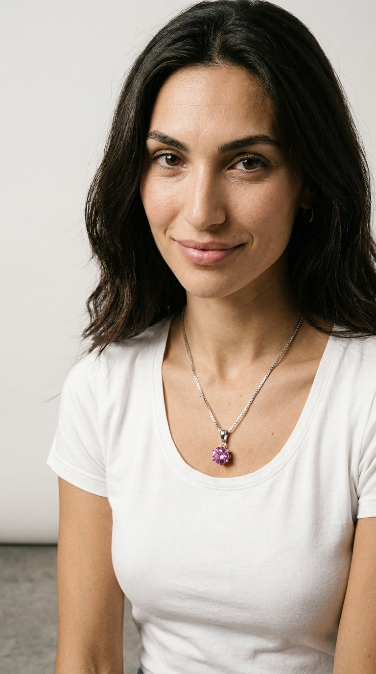Crystal | Diamond Necklace Silver