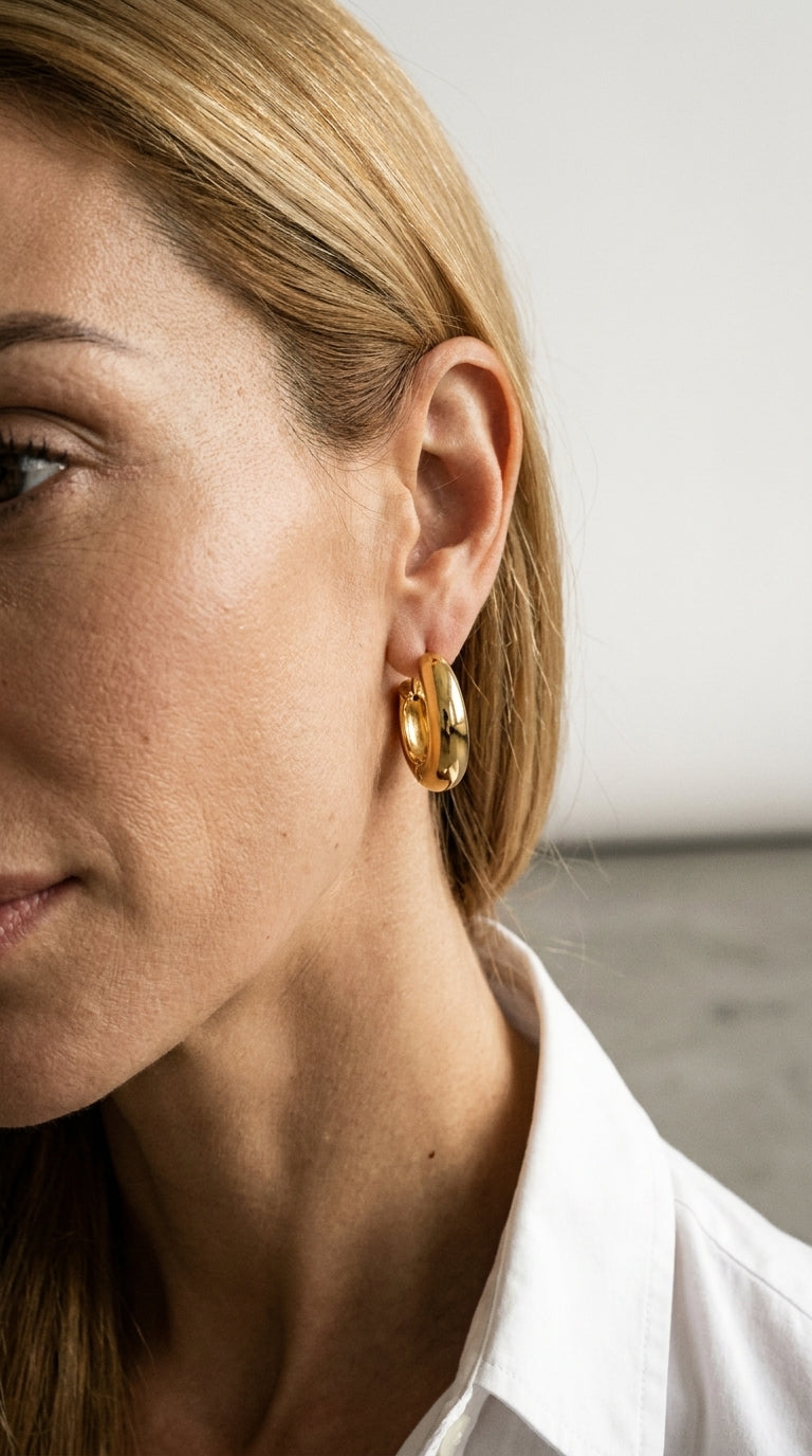 Bold Drop | Boucles d'Oreilles Métalliques