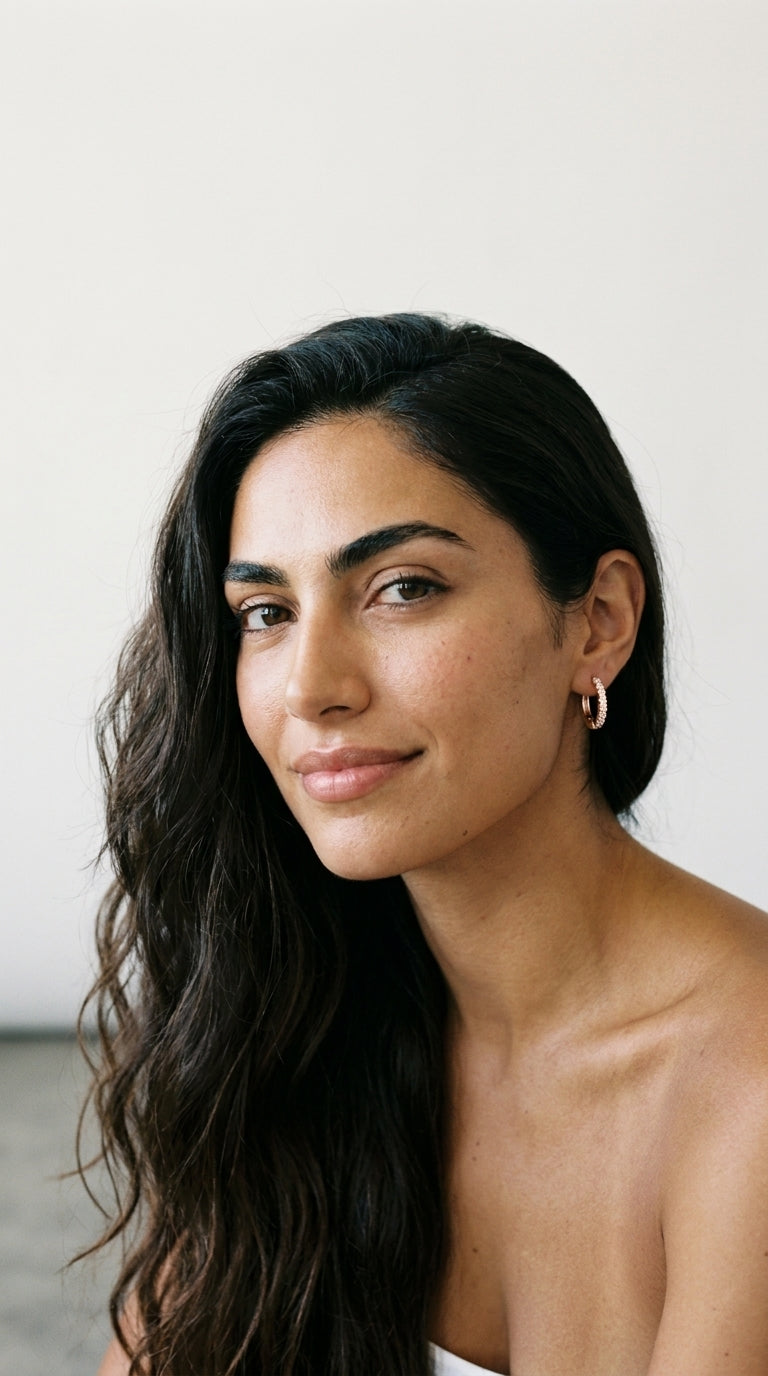 Gold Crystal | Mini Hoop Earrings