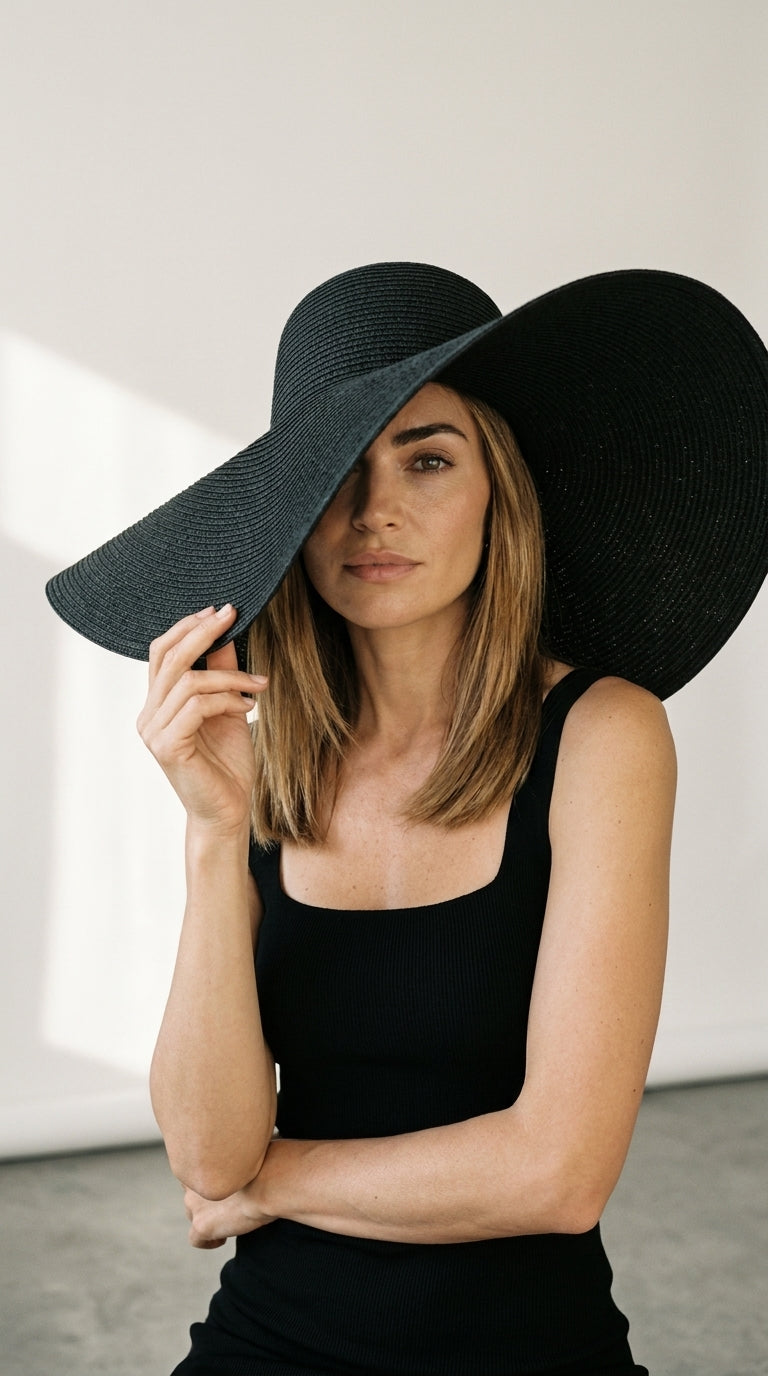 Riviera Noir | Chapeau Oversize