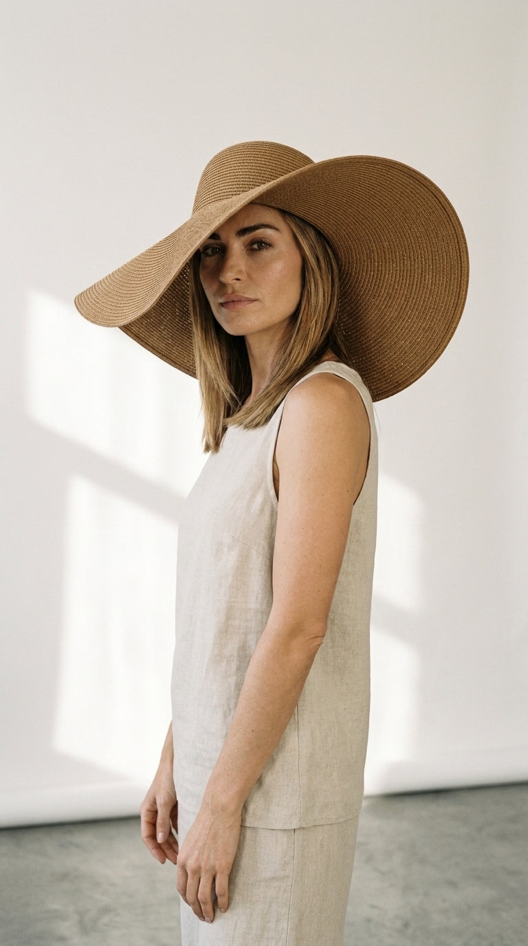 Riviera Noir | Oversized Hat