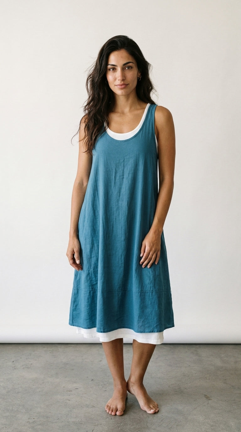 Lira | Sleeveless Layered-Effect Dress